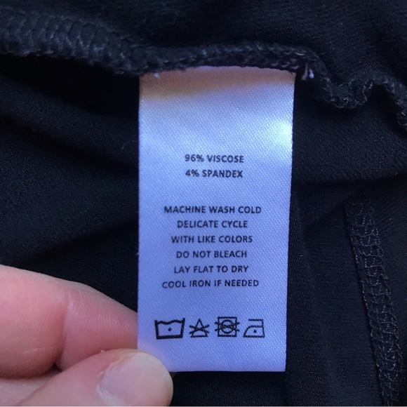 Lilla P Black V-Neck Viscose Dress, EUC, S - Picture 7 of 10